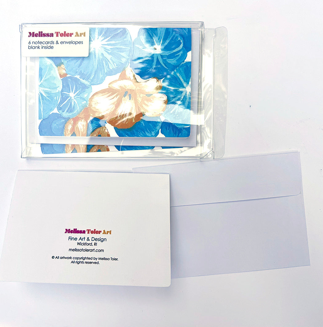 "Complimentary Nasturtiums"- Greeting Cards- 5 pack