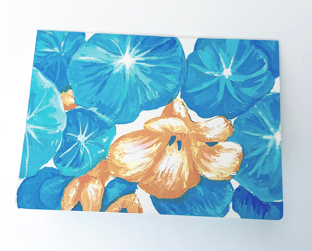 "Complimentary Nasturtiums"- greeting card- single
