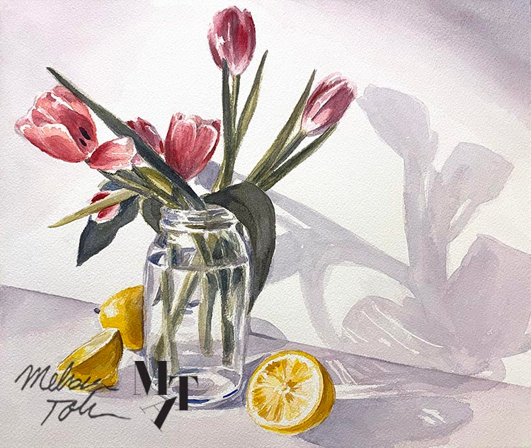 "Tulip's Shadow" Archival quality giclee art print